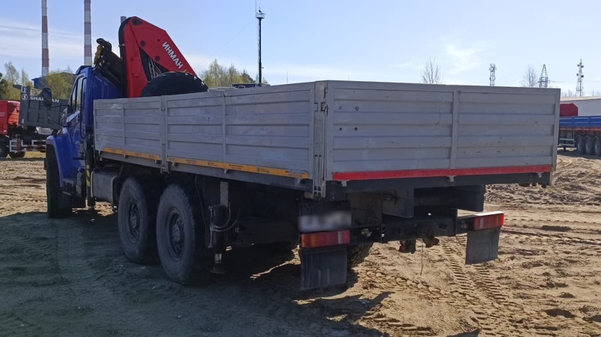 Завод Спецмаш SM04* на шасси Ural NEXT 4320 6x6 Бортовой с КМУ - 4