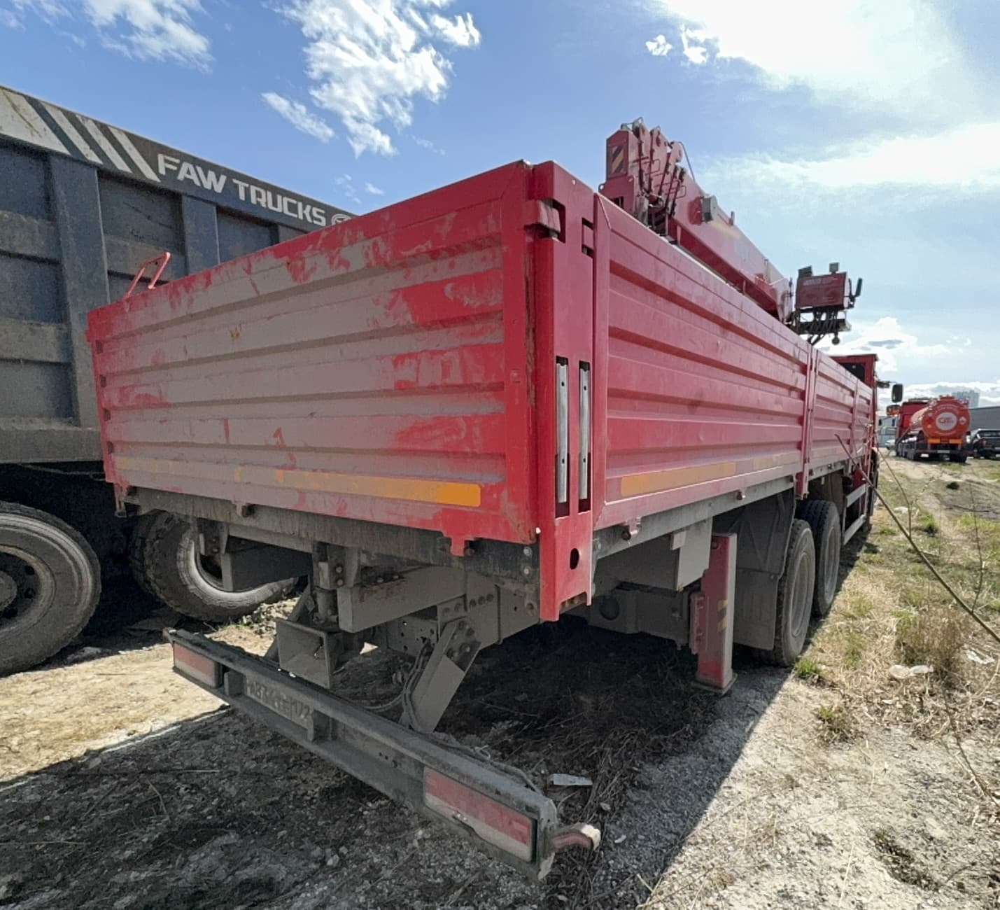 Завод Асавто 3382* на шасси КамАЗ 65115 6X4 Бортовой с КМУ - 3