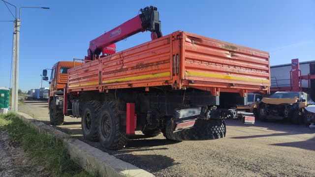 Кран Центр "Камаз" 659100 на шасси КамАЗ 43118 6x6 Бортовой с КМУ - 3
