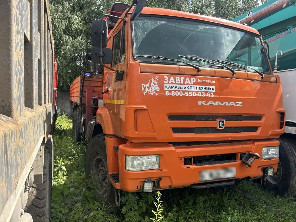 Кран Центр "Камаз" 659100 на шасси КамАЗ 43118 6x6 Бортовой с КМУ - 2