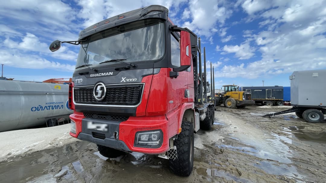 Буровые И Подъемные Машины 3392* на шасси Shacman SX3258 6x6 Сортиментовоз с КМУ - 1