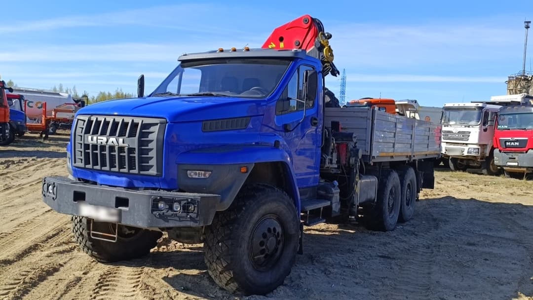 Завод Спецмаш SM04* на шасси Ural NEXT 4320 6x6 Бортовой с КМУ - 1