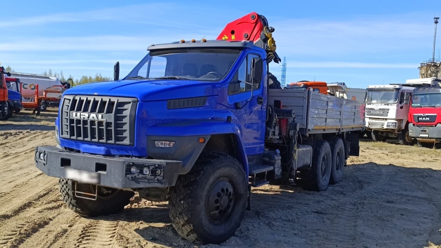 Завод Спецмаш SM04* на шасси Ural NEXT 4320 6x6 Бортовой с КМУ - 1