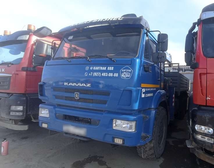 Карвинг 3370* на шасси КамАЗ 43118 6x6 Бортовой с КМУ - 1