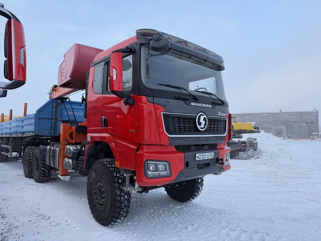 Тктд 5347* на шасси Shacman SX4258 6x6 Седельный тягач с КМУ - 2