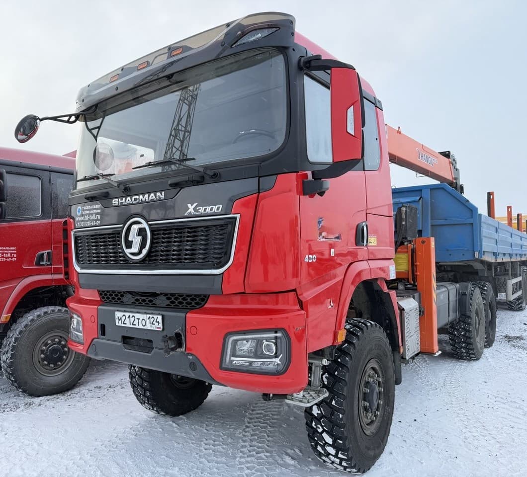 Тктд 5347* на шасси Shacman SX4258 6x6 Седельный тягач с КМУ - 1