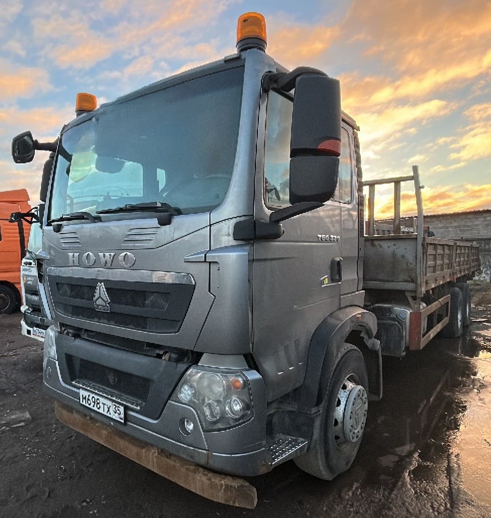 Howo T5G 6x4 Бортовой с КМУ - 1