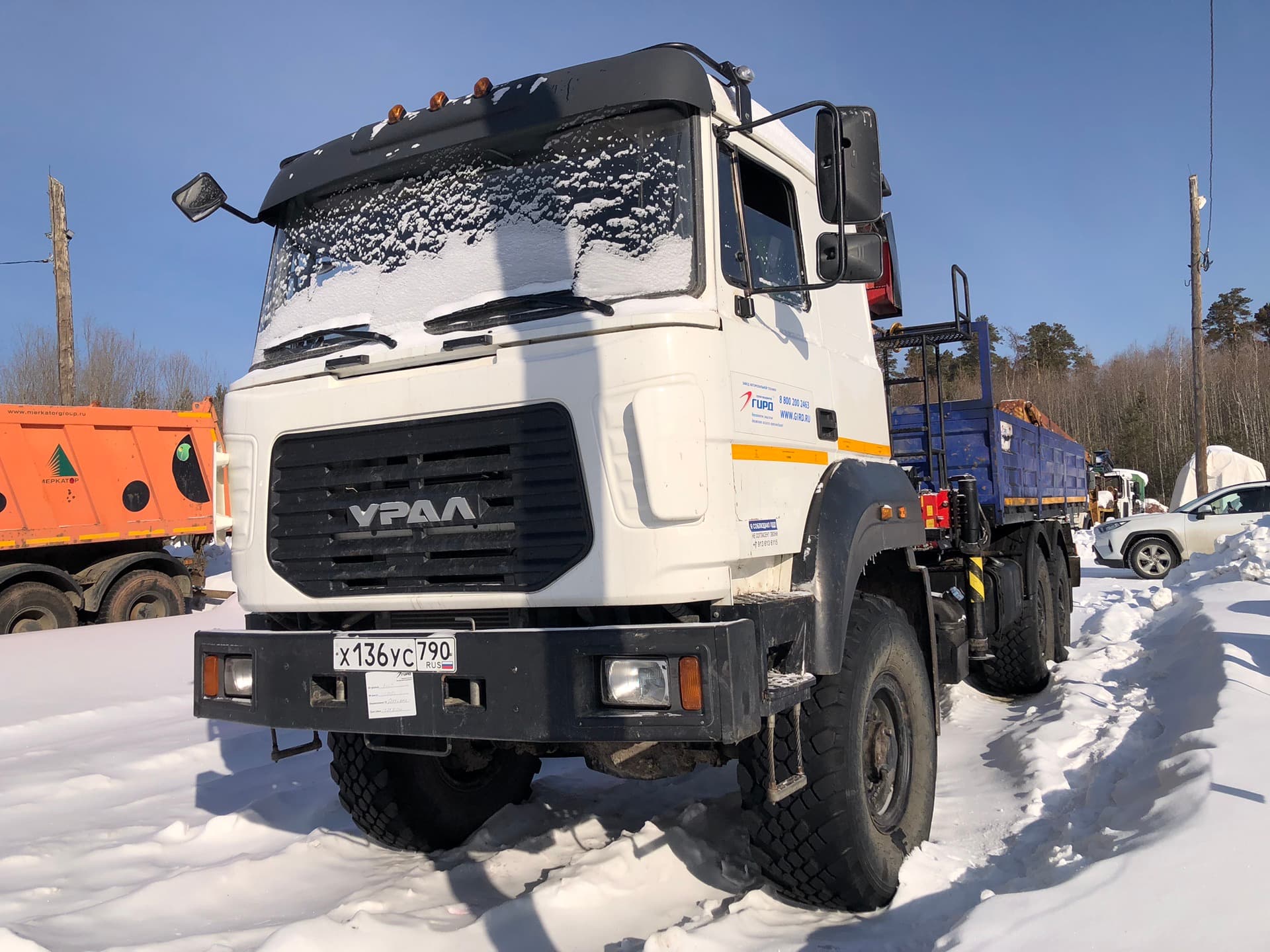 Гирд 5849* на шасси Ural 4320 6x6 Бортовой с КМУ - 1