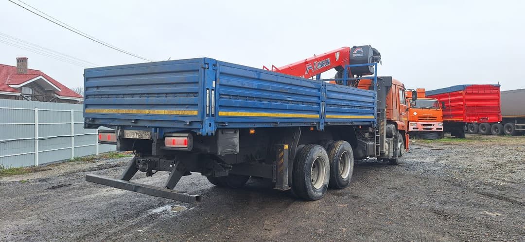Камаз 65115 6x4 Бортовой с КМУ - 3