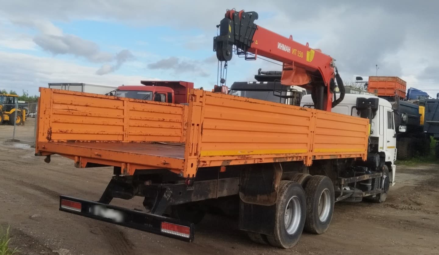 Камаз 65115 6x4 Бортовой с КМУ - 3