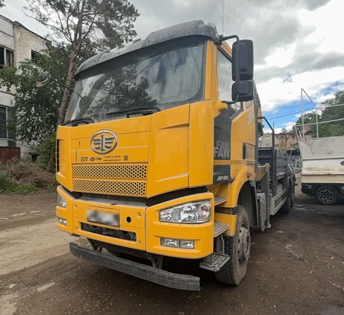 Пк Юбо-Сумотори 4591* на шасси FAW CA 3250 6X4 Бортовой с КМУ - 1