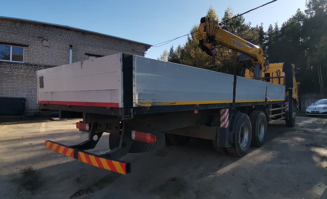 Казанский Завод Подъемных Механизмов 3250* на шасси FAW CA 3250 6X4 Бортовой с КМУ - 2