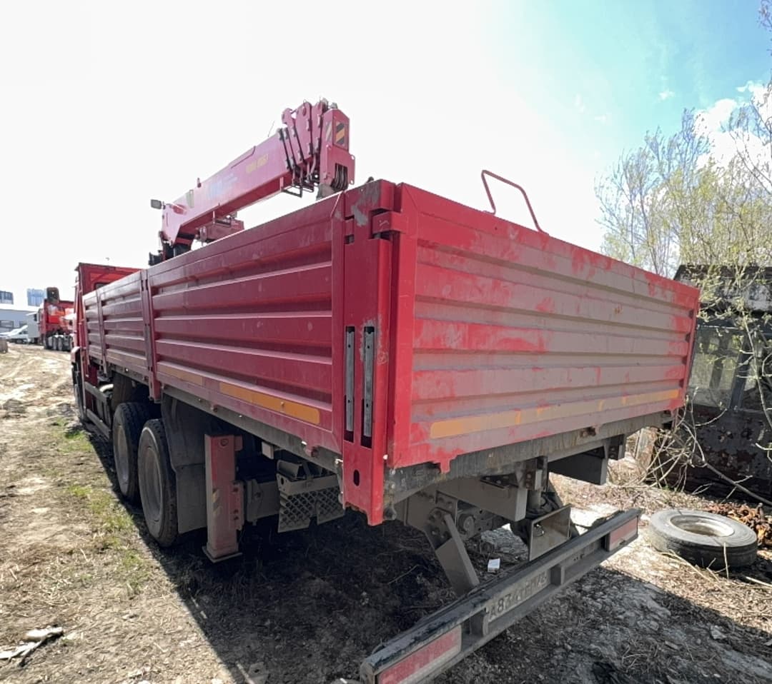 Завод Асавто 3382* на шасси КамАЗ 65115 6X4 Бортовой с КМУ - 4