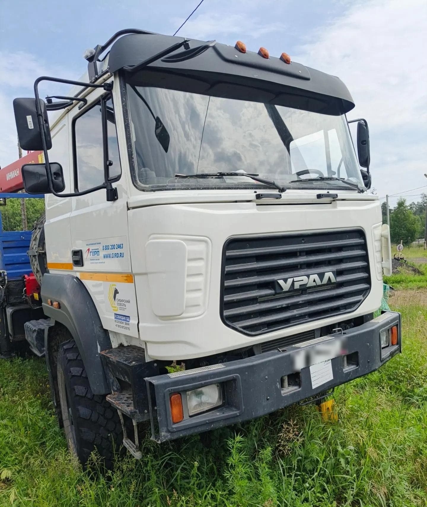 Гирд 5849* на шасси Ural 4320 6x6 Бортовой с КМУ - 1