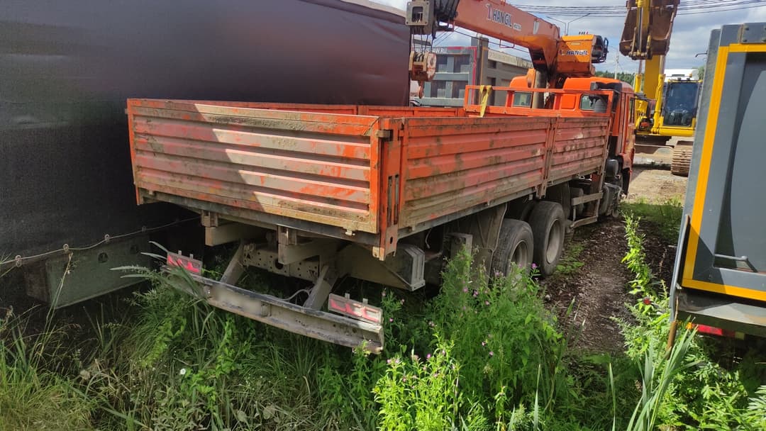 Камаз 65115 6x4 Бортовой с КМУ - 3