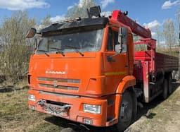Завод Асавто 3382* на шасси КамАЗ 65115 6X4 Бортовой с КМУ - 1
