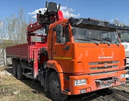 Завод Асавто 3382* на шасси КамАЗ 65115 6X4 Бортовой с КМУ - 2