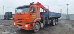 Камаз 65115 6x4 Бортовой с КМУ - 1