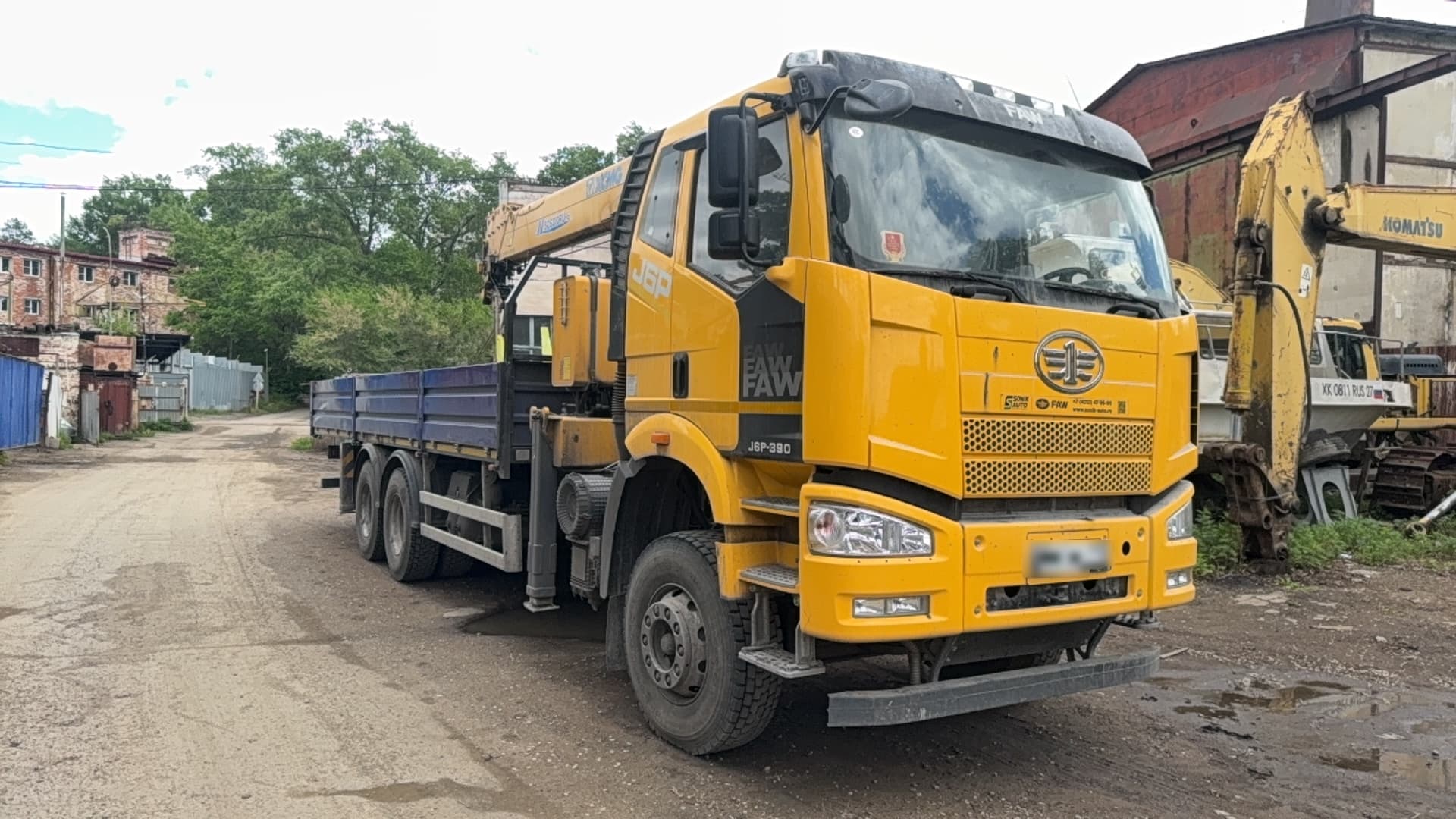 Пк Юбо-Сумотори 4591* на шасси FAW CA 3250 6X4 Бортовой с КМУ - 2