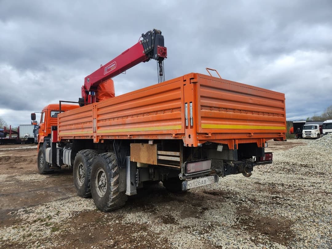 Кран Центр "Камаз" 6591* на шасси КамАЗ 43118 6x6 Бортовой с КМУ - 4