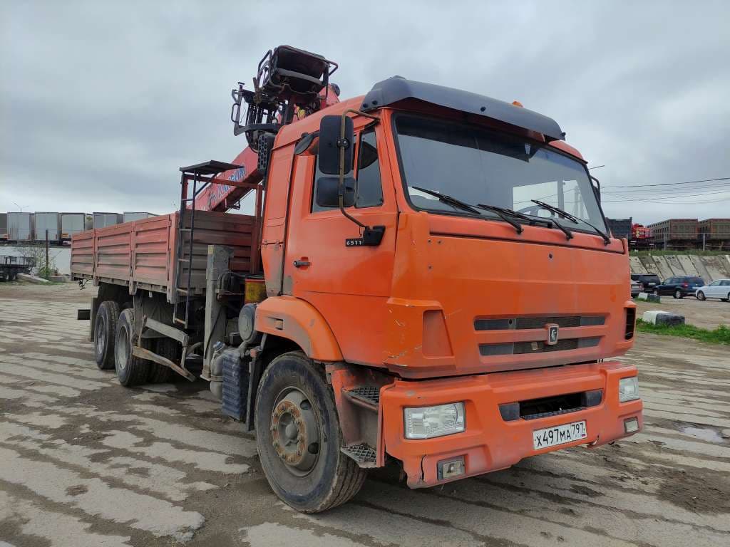 Камаз 65115 6x4 Бортовой с КМУ - 2