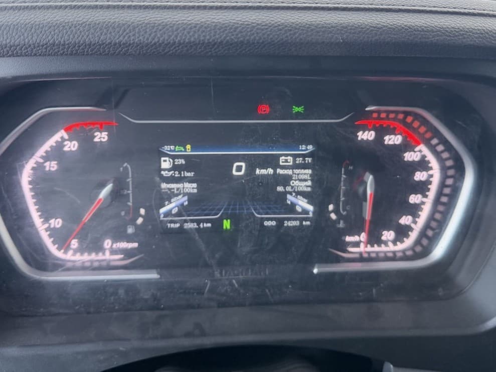 Тктд 5347* на шасси Shacman SX4258 6x6 Седельный тягач с КМУ - 6