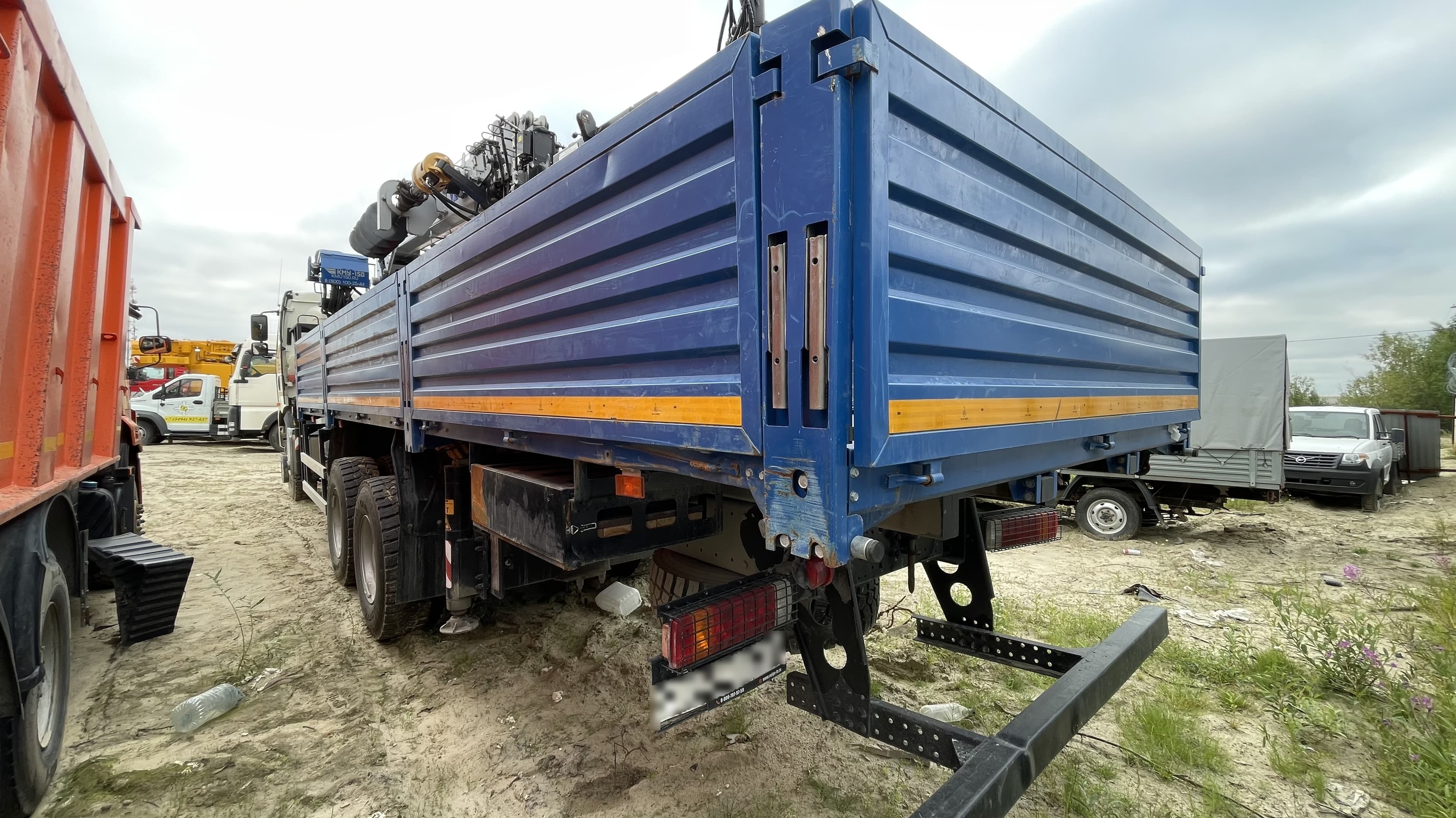 Галичский Автокрановый Завод (Гакз) КМА-150* на шасси FAW CA 3252 6x6 Бортовой с БКУ - 3