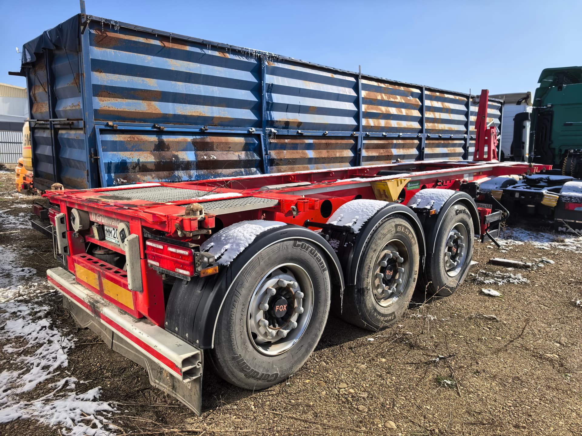 Grunwald 9453 Полуприцеп контейнеровоз 3 оси - 3