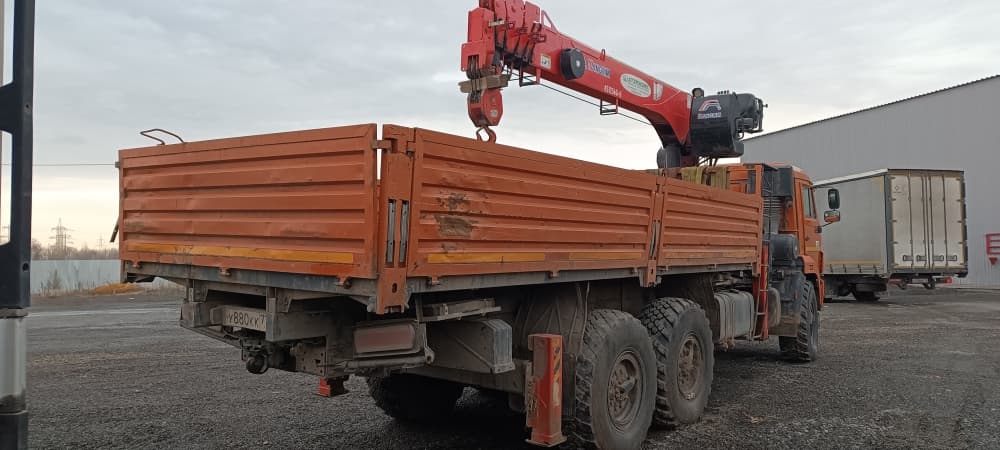 Агропромсервис 4382* на шасси Камаз 43118 6x6 Бортовой с КМУ - 3