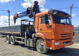 Камаз 65115 6x4 Бортовой с КМУ - 2