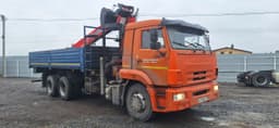 Камаз 65115 6x4 Бортовой с КМУ - 2