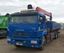 Кран Центр "Камаз" 6590 на шасси КАМАЗ 65117 6x4 Бортовой с КМУ - 1