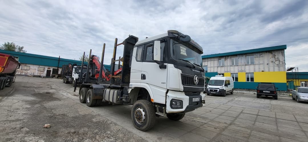 Завод Спецмаш SM09* на шасси Shacman SX3258 6x6 Сортиментовоз с КМУ - 2