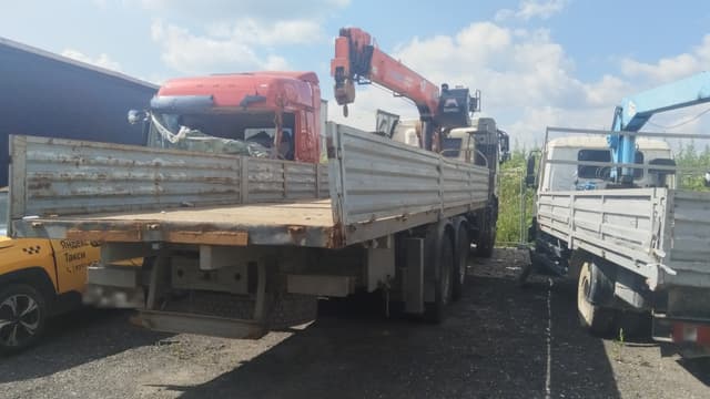 Айсин W0* на шасси FAW CA 3250 6X4 Бортовой с КМУ - 3