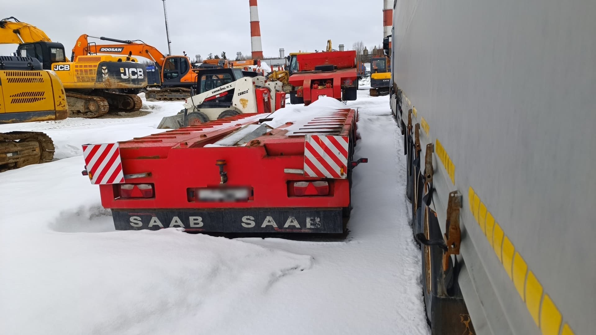 Пкф Сааб 9891* Полуприцеп тяжеловоз 4 оси - 3
