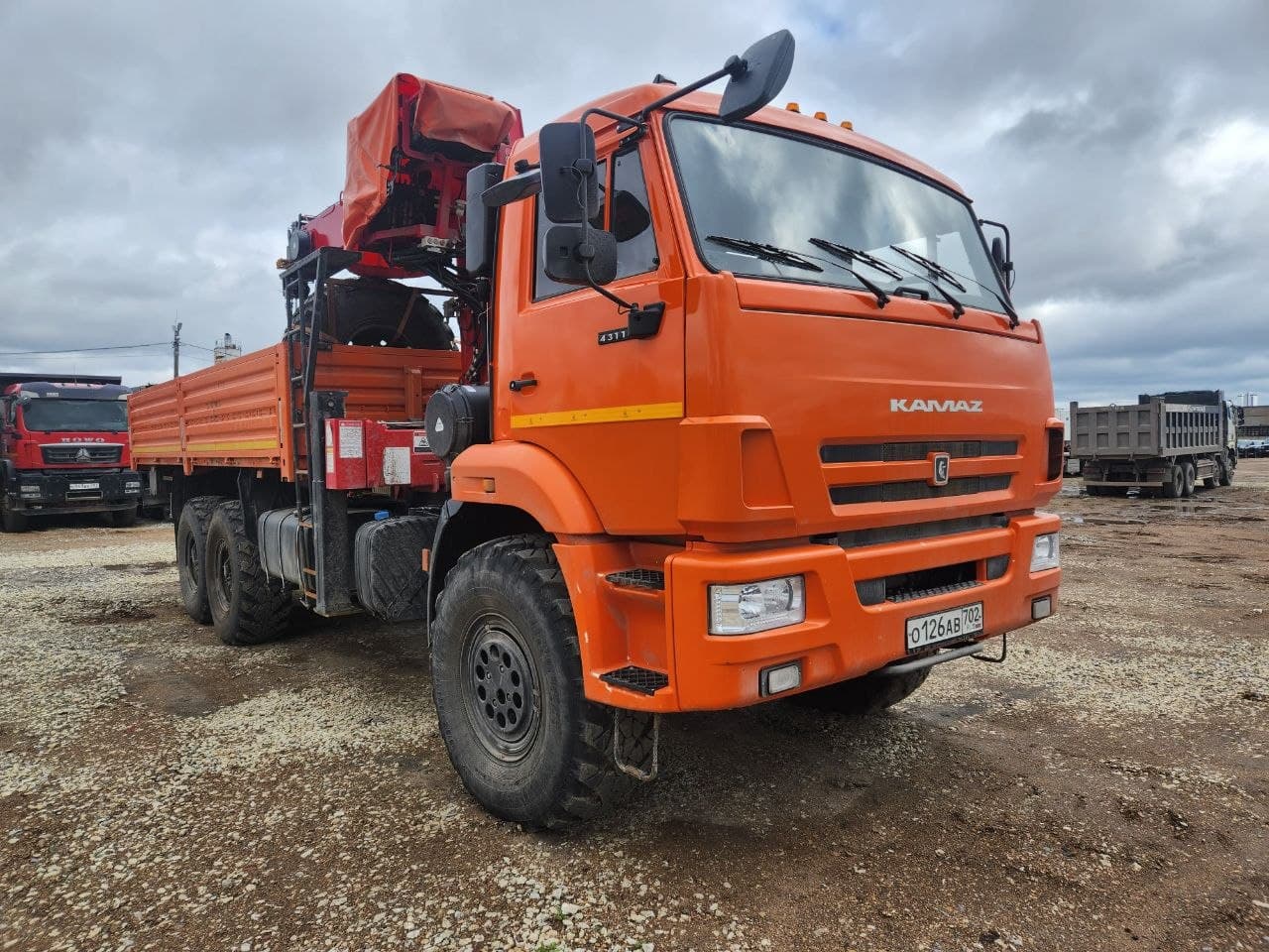 Кран Центр "Камаз" 6591* на шасси КамАЗ 43118 6x6 Бортовой с КМУ - 2