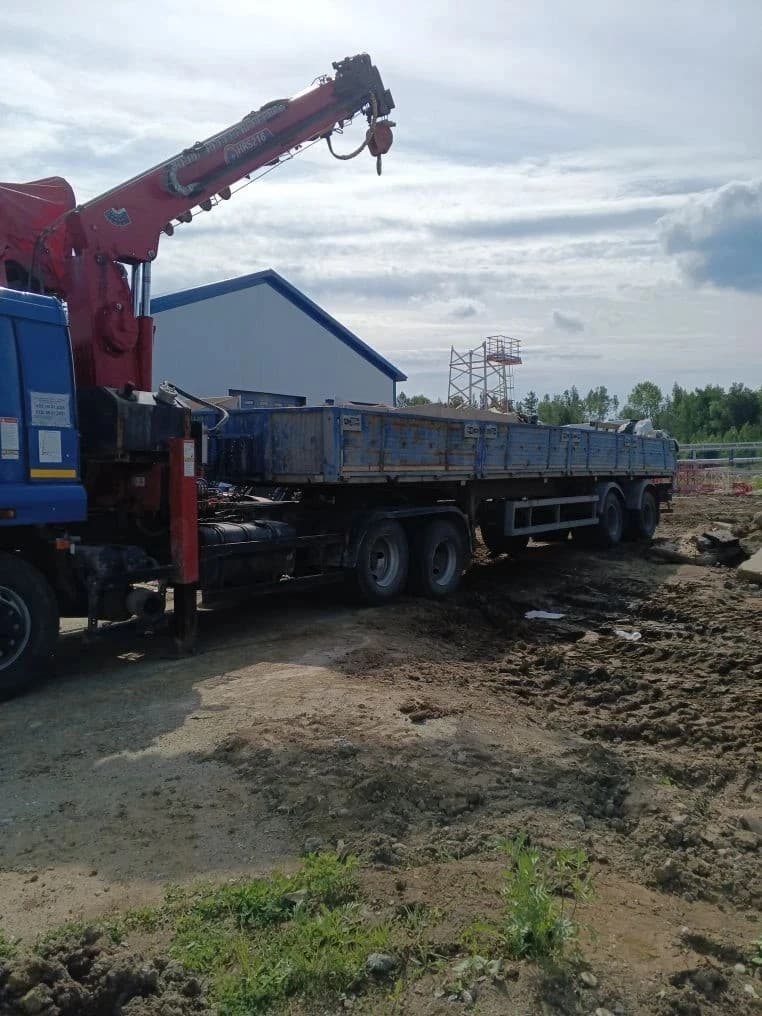 Завод Асавто 3387* на шасси КамАЗ 65117 6x4 Седельный тягач с КМУ - 2