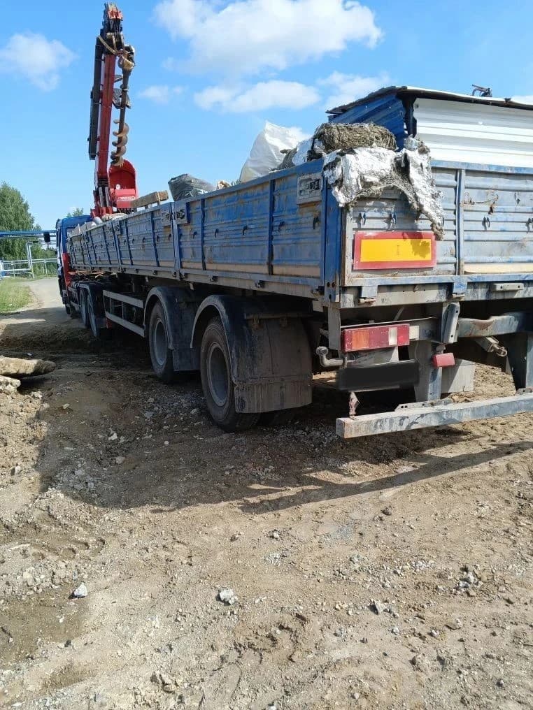 Завод Асавто 3387* на шасси КамАЗ 65117 6x4 Седельный тягач с КМУ - 4