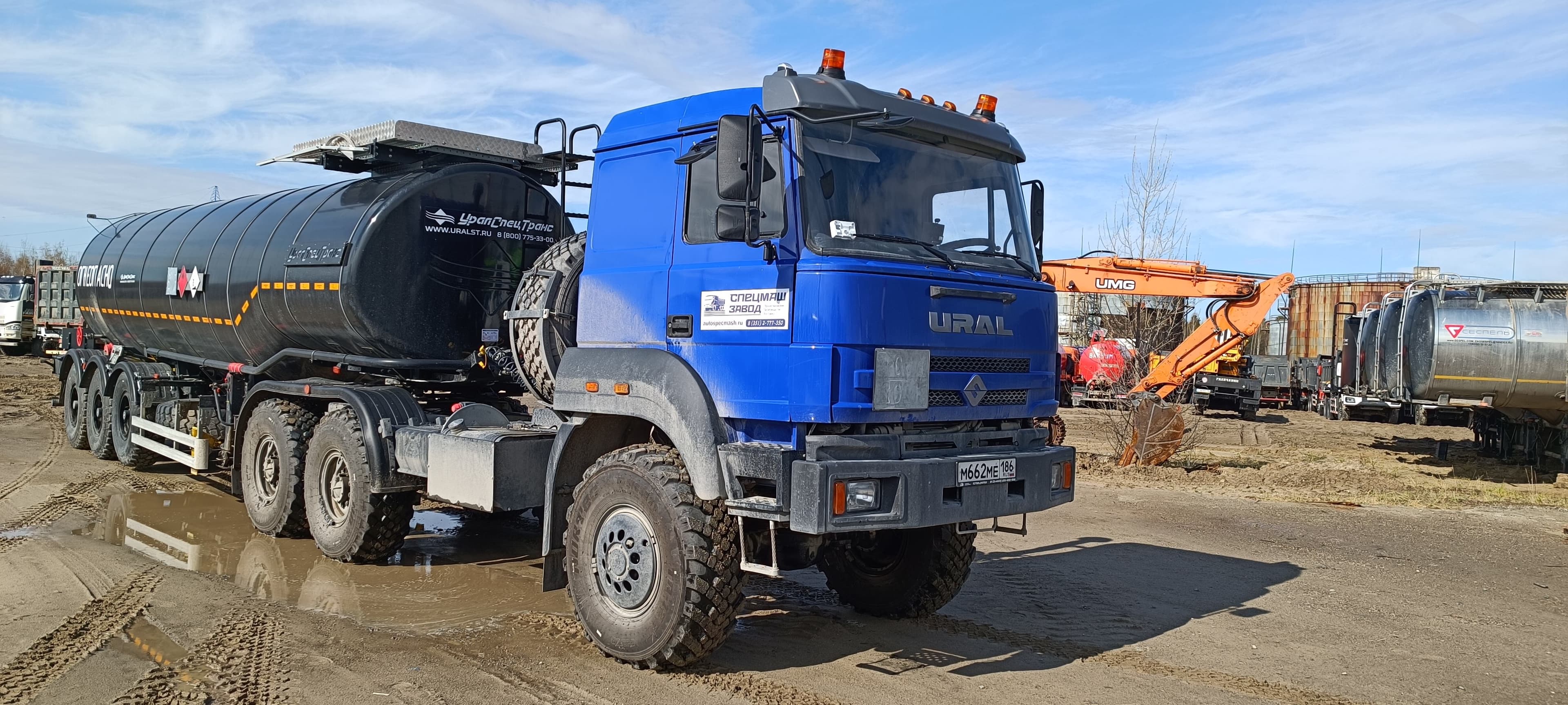 Завод Спецмаш SM* на шасси Ural 44202 6x6 Седельный тягач - 2