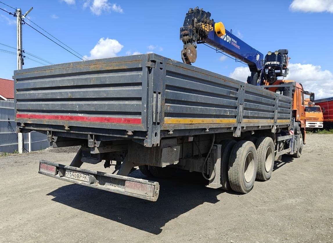 Камаз 65115 6x4 Бортовой с КМУ - 3