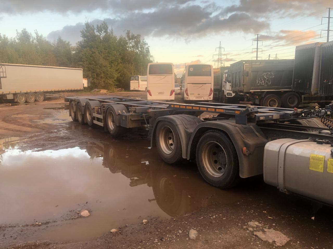 Уралспецтранс 9465* Полуприцеп контейнеровоз 4 оси - 2