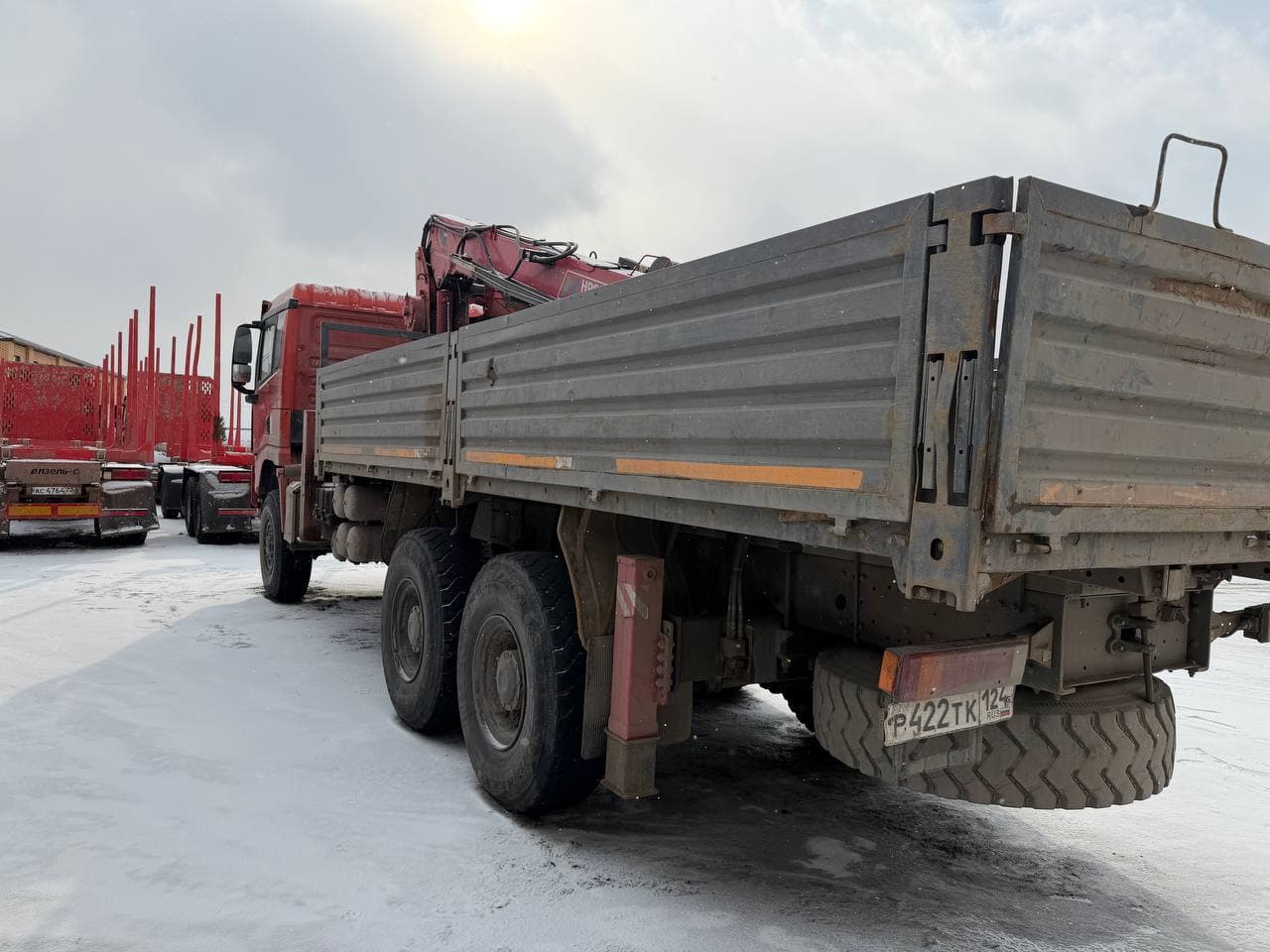 Карвинг 3370* на шасси Shacman SX3258 6x6 Бортовой с КМУ - 4