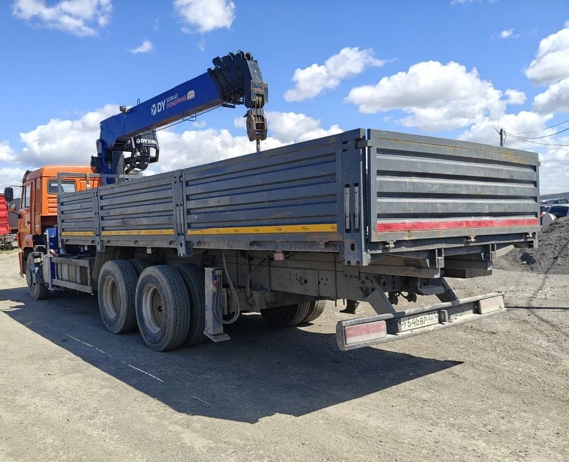 Камаз 65115 6x4 Бортовой с КМУ - 4