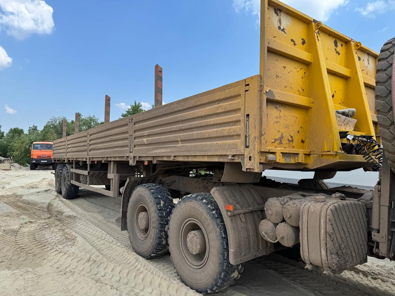 Туймазинский Завод Автобетоновозов 5885* Полуприцеп бортовой - 2