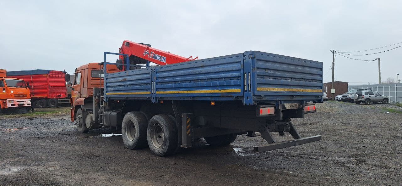 Камаз 65115 6x4 Бортовой с КМУ - 4