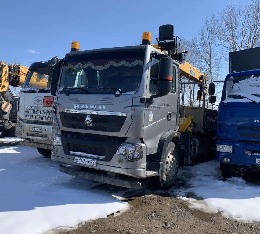 Howo T5G 6x4 Бортовой с КМУ - 1